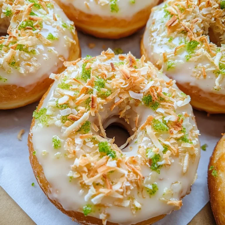 Key Lime Coconut Donuts