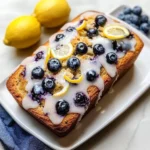 Lemon Blueberry Bread with Glaze
