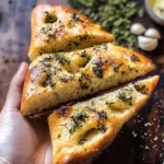 No-Knead Rosemary Garlic Parmesan Bread.