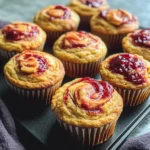 Peanut Butter & Jam Muffins