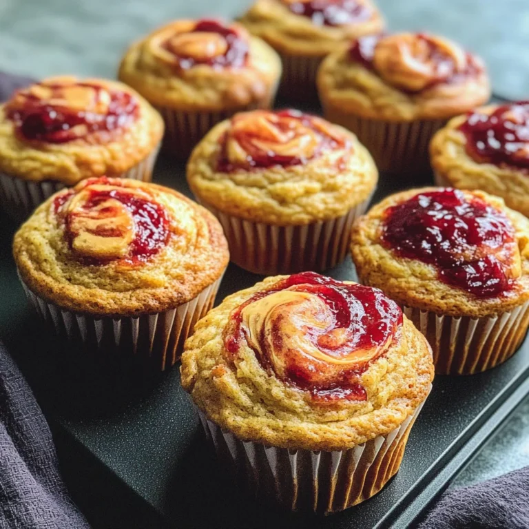 Peanut Butter & Jam Muffins