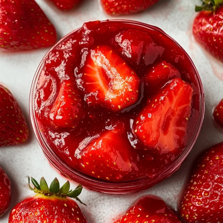 Quick Strawberry Sauce with Fresh Strawberries