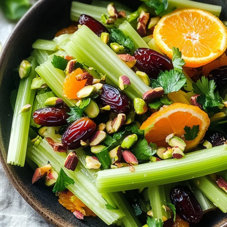 Revitalize Your Meals with Vibrant Celery Salad & Dates