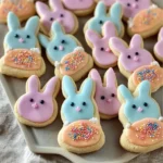 Soft Buttercream Bunny Cookies - Homefoodkitchen
