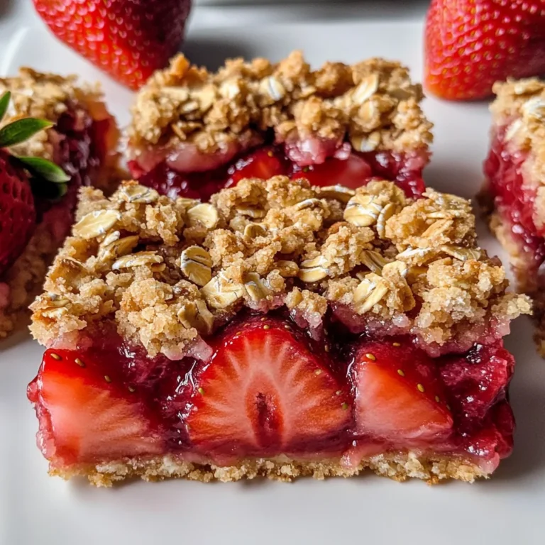 Strawberry Oatmeal Crumble Bars Recipe