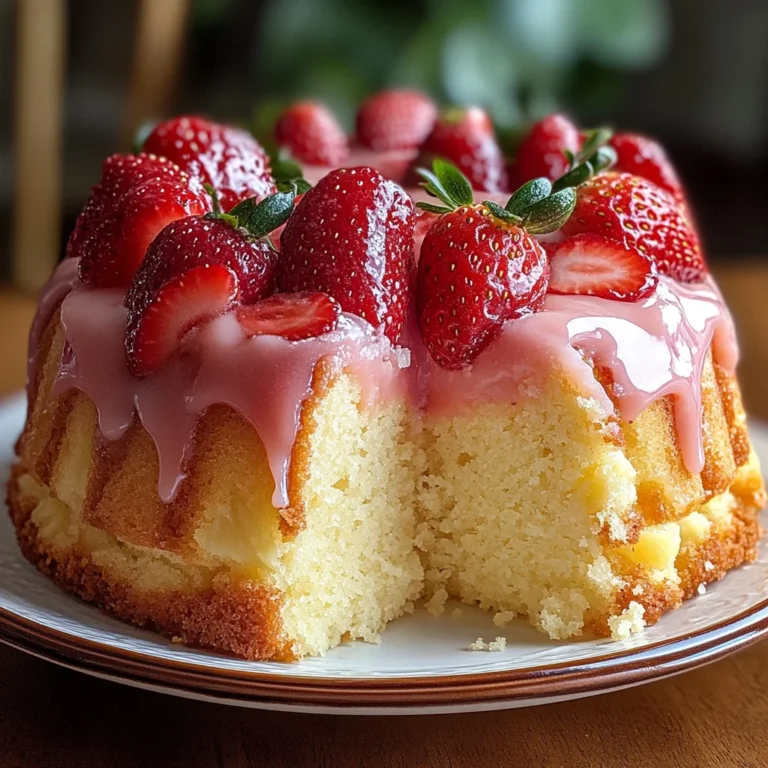 Strawberry Pineapple Pound Cake: A Moist and Fruity Dessert Favorite