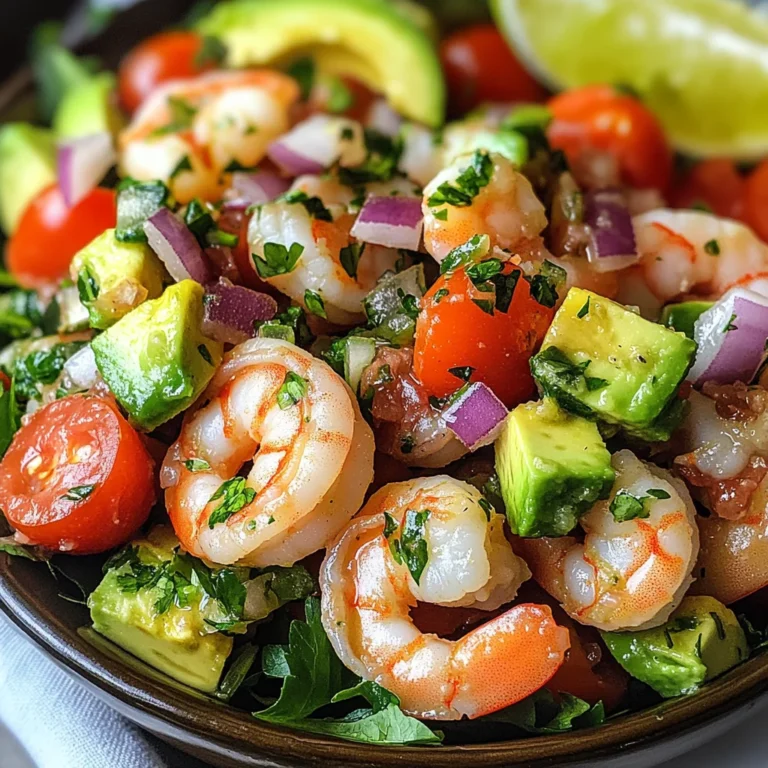 Avocado Salsa Shrimp Salad