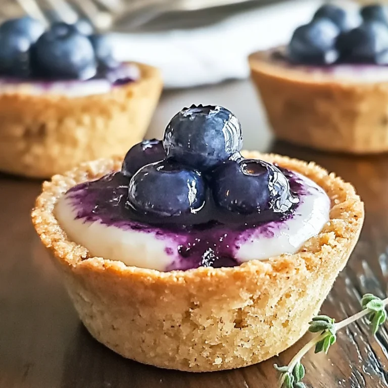 Blueberry Cheesecake Cookie Cups