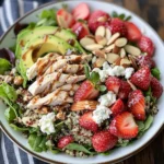 Chicken Quinoa and Strawberry Salad