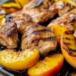 Chicken with Grilled Peaches