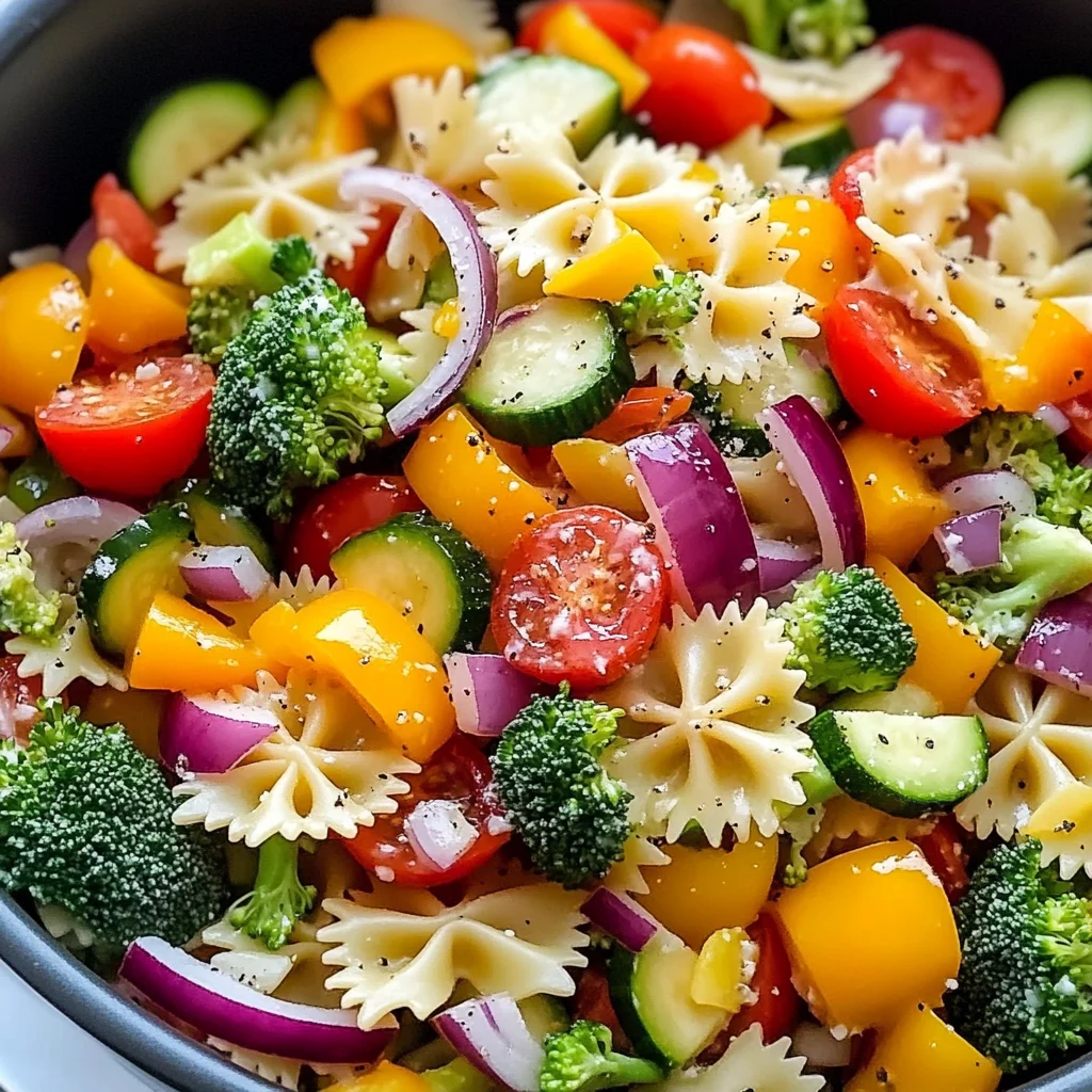 Delicious Healthy Veggie Pasta Salad