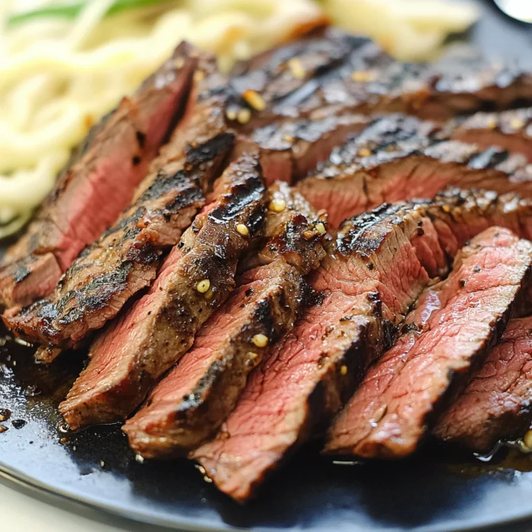 Garlic Balsamic Flank Steak