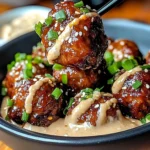 Korean BBQ Meatballs with Spicy Mayo Dip