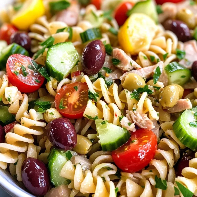 Mediterranean-Style Tuna Pasta Salad