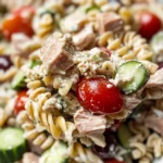 Tuna Pasta Salad (Greek Style)