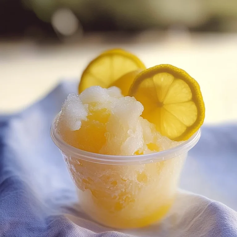 lemon juice Tonic Slush