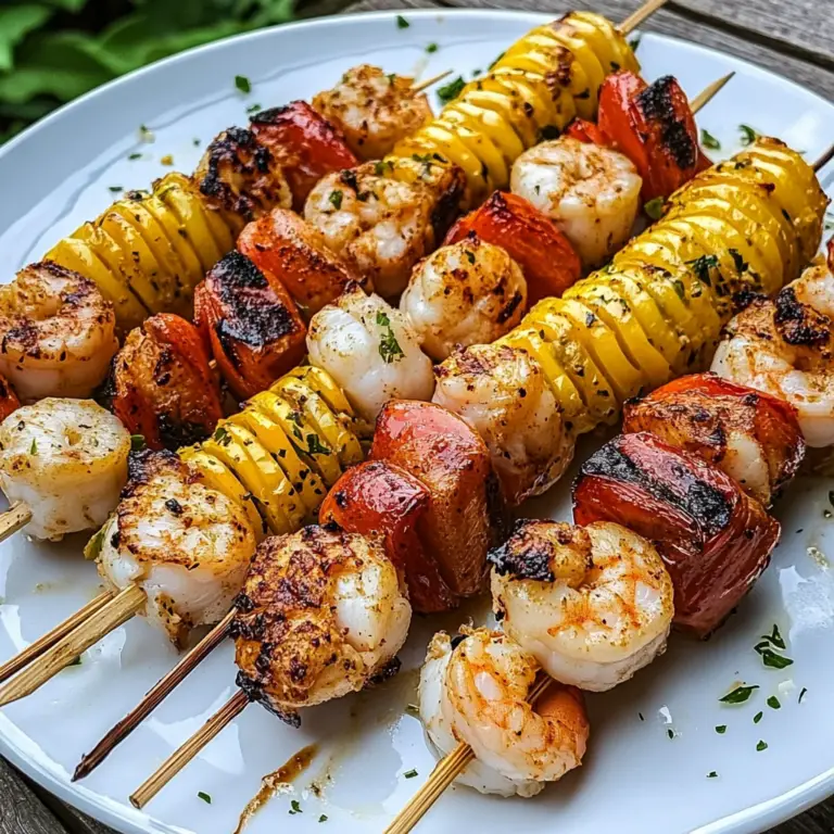 Grilled Seafood Skewers are the pinnacle of summer