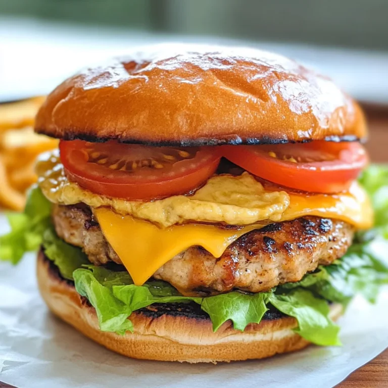 Classic chicken hamburgers
