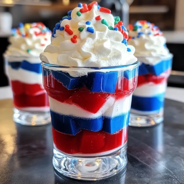Patriotic Jell-O Parfaits