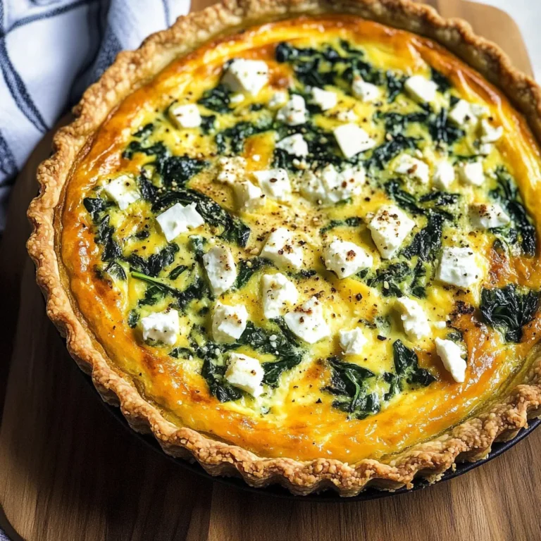 Spinach Feta Quiche